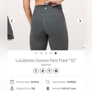 Lululemon Groove Pant Flare *32"